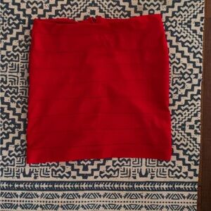Elegant Red Women's Skirt
